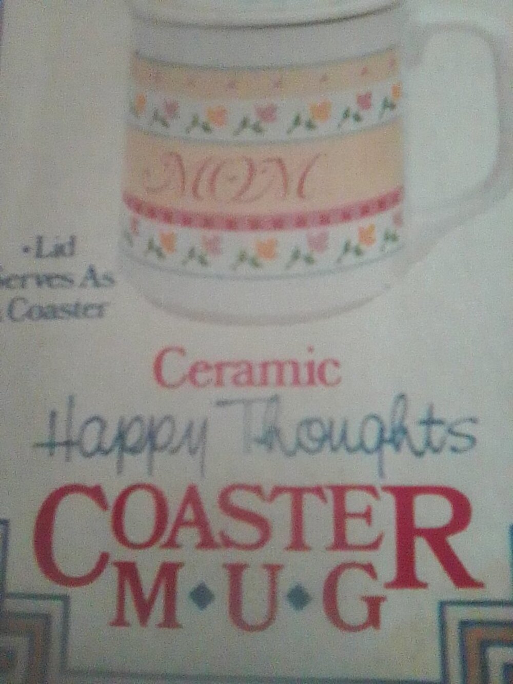 Mom mug with coaster,  Mothers Day Gift ' READ'